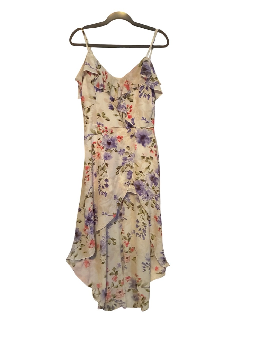 NWT IZ BYER FLORAL HI LOW ROMPER DRESS SIZE 11